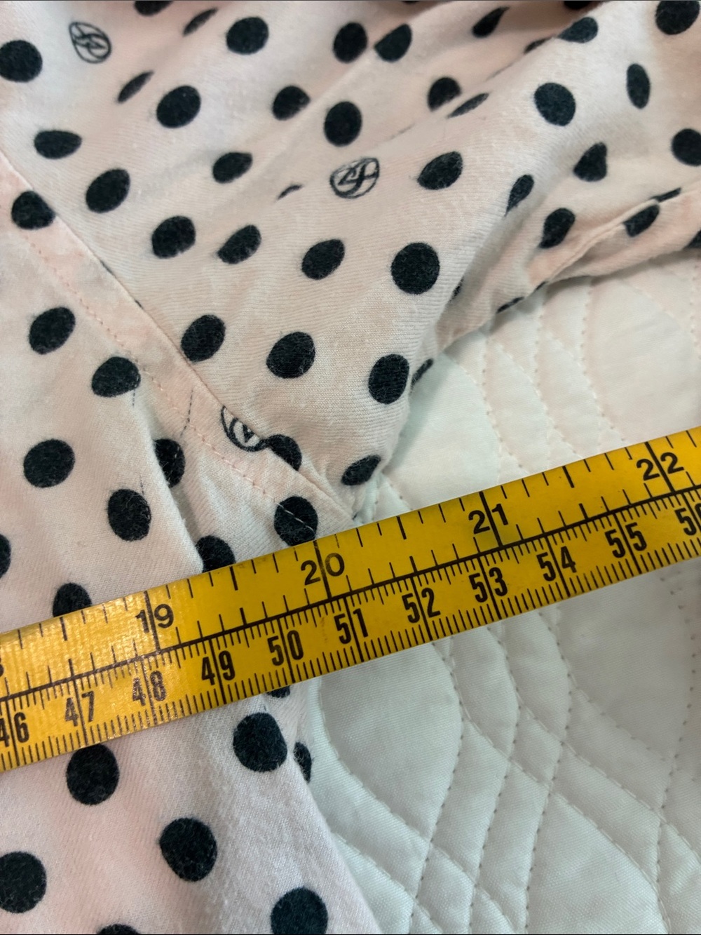 Victoria’s Secret Polka Dot Two-Piece Pajama Set with Black Trim - Picture 8 of 8